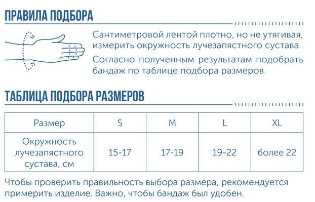 Ортез на лучезапястный сустав MWR-102 Orlett, мягкая фиксация купить в OrtoMir24